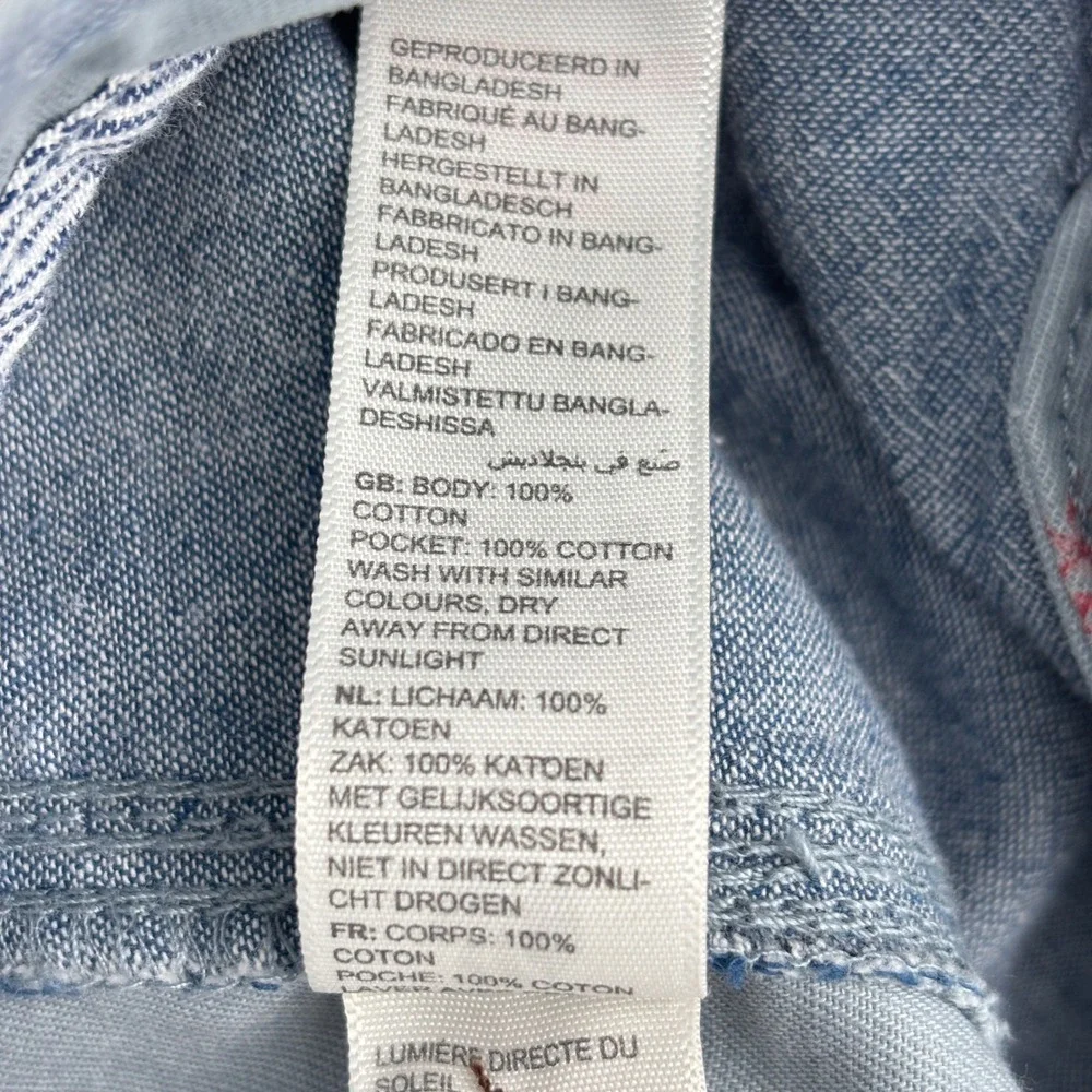 FatFace Lobster Print Chino Shorts Mens 36 Light Blue Novelty Cotton Twill